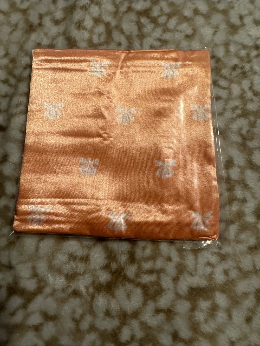 NEW Pack of Six Satin Floral Scarves - Orange, Teal, Rose, Peach, Blue, Yellow - Picture 3 of 8